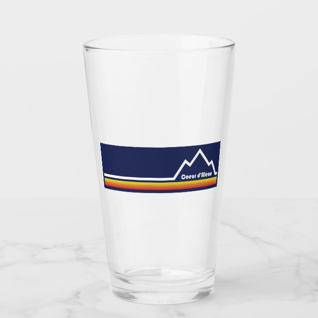 Coeur d'Alene Idaho Glass (Front)