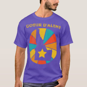 Coeur dAlene Idaho Vintage Distressed Souvenir T-Shirt