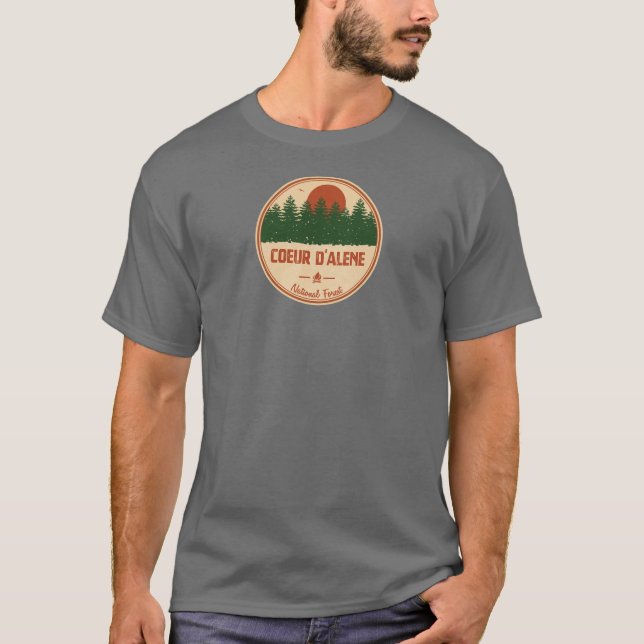 Coeur D'Alene National Forest T-Shirt (Front)