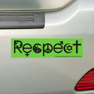 Coexist with Respect - Peace Kindness & Tolerance Bumper Sticker