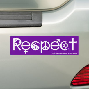 Coexist with Respect - Peace Kindness & Tolerance Bumper Sticker