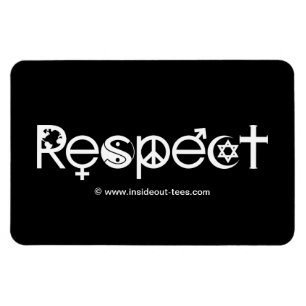 Coexist with Respect - Peace Kindness & Tolerance Magnet