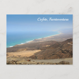 Cofete Fuerteventura beach - postcard
