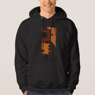 Coffe Abstract Surreal Cymbols Design Hoodie