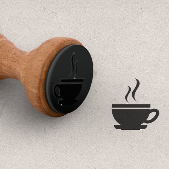 Coffe cup for Punch Cards loyalty card Rubber Stamp (Creator Uploaded)
