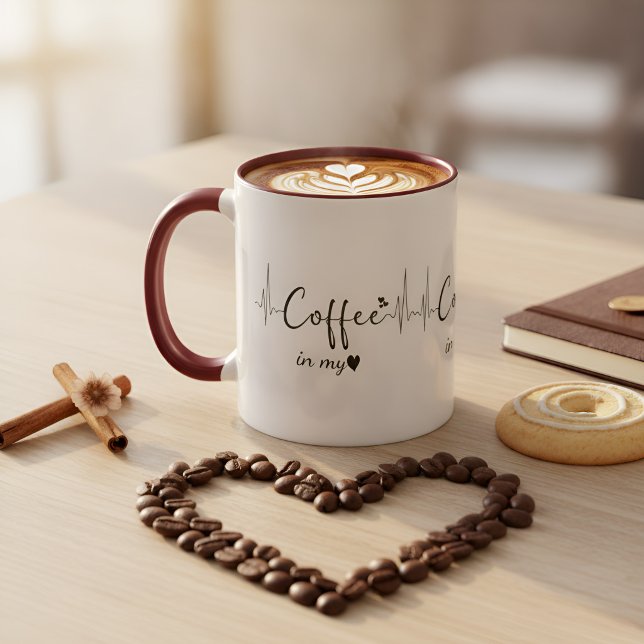Coffe in my heart | coffee lovers mug (Creator Uploaded)