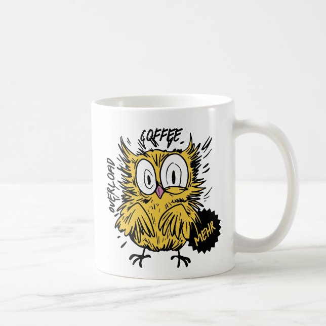 Coffe Overload Eule Coffee Mug (Right)