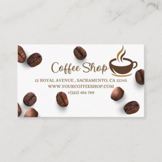 COFFE SHOP BUSINESS CARD