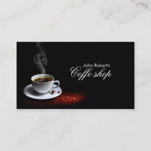 Coffe shop business card