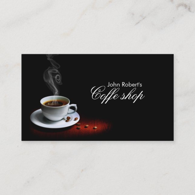 Coffe shop business card (Front)