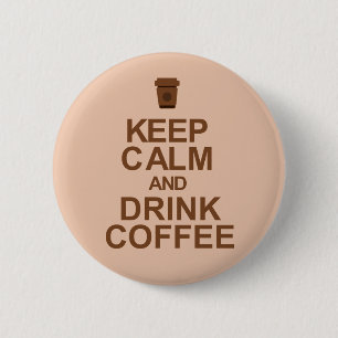 Coffee 6 Cm Round Badge
