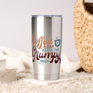 Coffee a Day for Coffee Lover Gift Insulated Tumbler