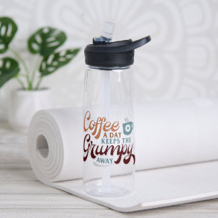 Coffee a Day for Coffee Lover Gift Water Bottle