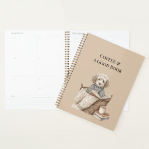 Coffee & A Good Book Dog Basket Planner