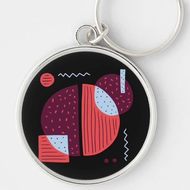 Coffee Abstraction Key Ring (Front)