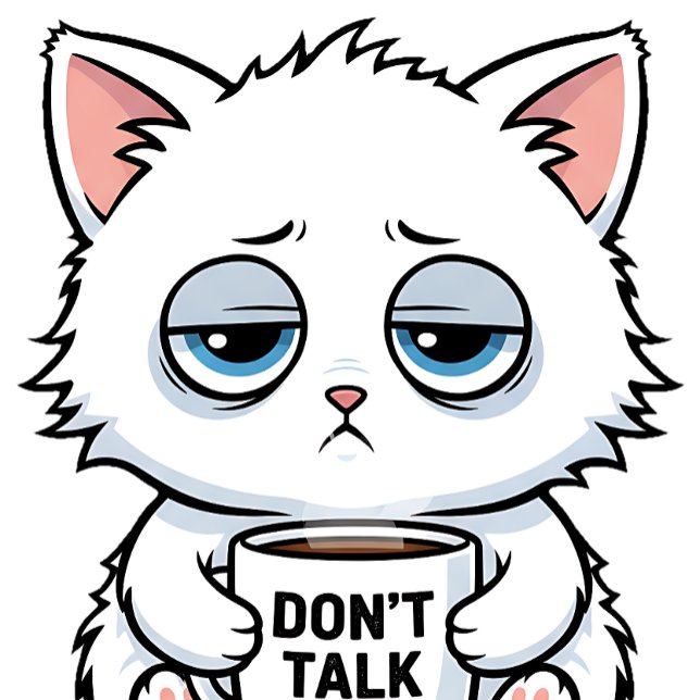 Coffee Addict Cat T-Shirt (Creator Uploaded)