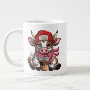 Coffee Addict Cow Large Coffee Mug