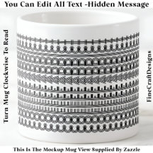 Coffee Addict Hidden Message Funny Novelty 111B