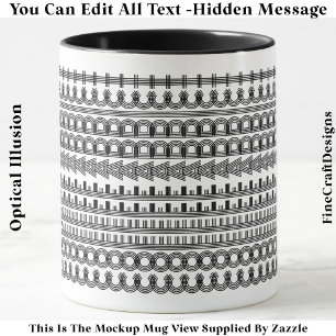 Coffee Addict Hidden Message Funny Novelty 111B Mug