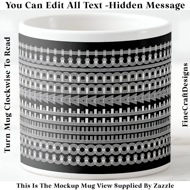 Coffee Addict Hidden Message Funny Novelty 111W Espresso Cup (Creator Uploaded)