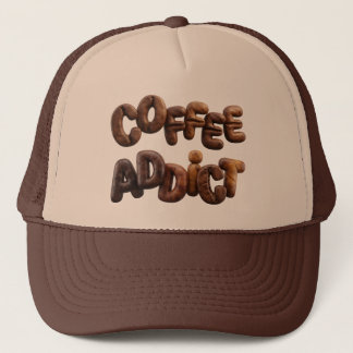 Coffee Addict Trucker Hat Funny Coffee Lover Gift