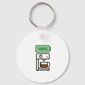 Coffee addiction design key ring