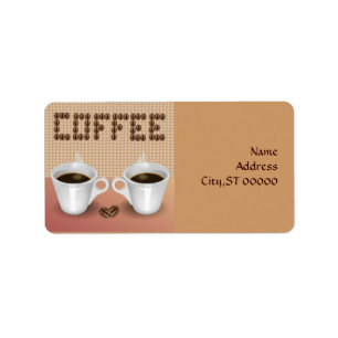 Coffee Address Label