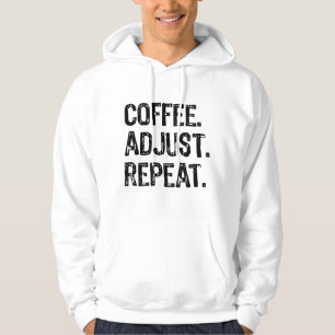 Coffee Adjust Repeat Chiropractic Student Gift Chi Hoodie