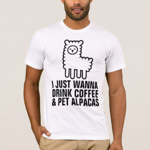 COFFEE & ALPACAS ALPACA FUNNY T-Shirts