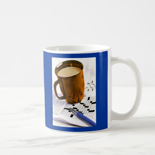 Coffee and a Crossword Mug (Right)