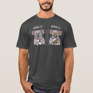 Coffee and Beer Drinking Funny Nerd Coffee Mug Koa T-Shirt