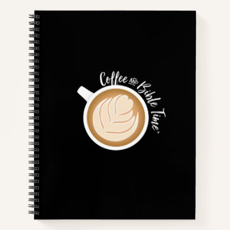 Coffee and Bible Time (Logo) Journal Black