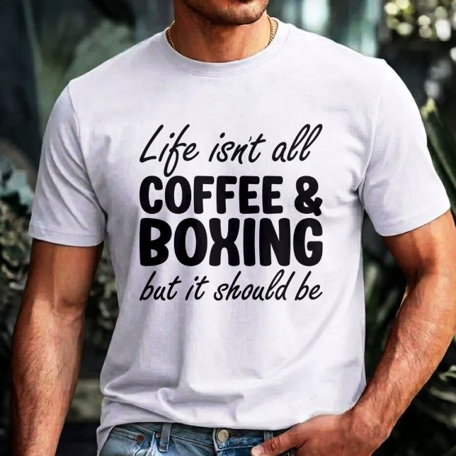Coffee and Boxing T-Shirt (Creator Uploaded)