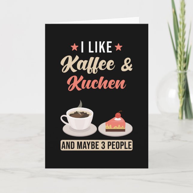 Coffee And Cake Card (Front)