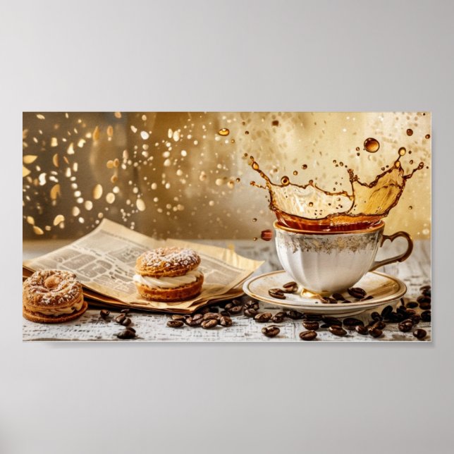 Coffee and cakes poster (Front)