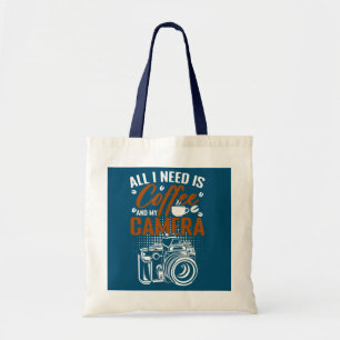Coffee And Camera Photography Photo Photographer Tote Bag
