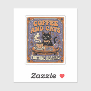 Coffee And Cats Cat Tea Leaves Coffee Fortune Read
