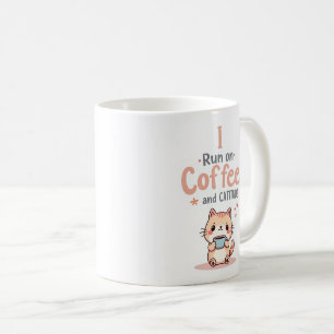 Coffee and Cattitude Funny Cat Mug