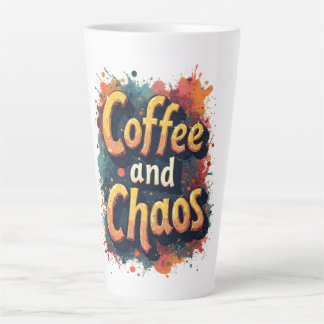 Coffee and Chaos Latte Mug