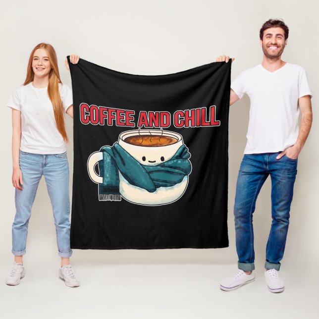 Coffee And Chill Fleece Blanket (In Situ)