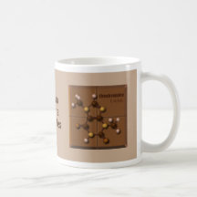 Coffee and Chocolate Molecules  11 oz Mug