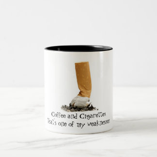 Coffee and Cigarets Two-Tone Coffee Mug