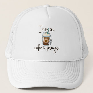 Coffee and Closings Realtor Real Estate Gift Trucker Hat