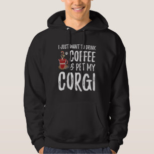 Coffee And Corgi Dog Mum Or Dog Dad Idea Hoodie