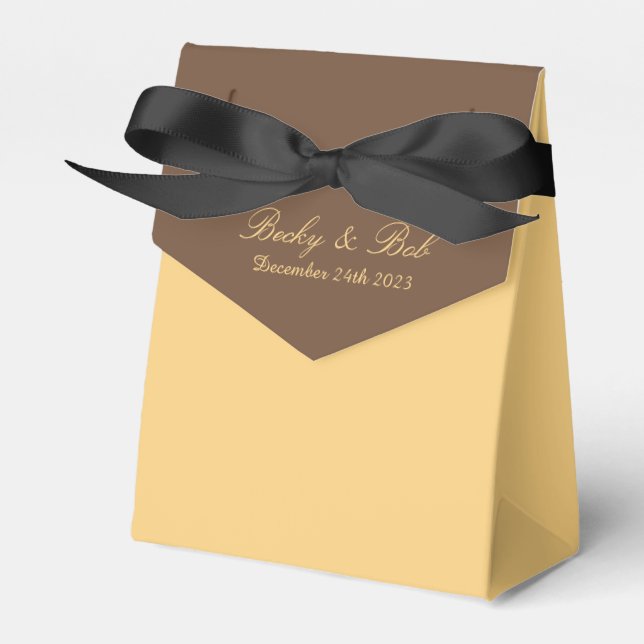 Coffee And Cream  Favour Box (Front Side)