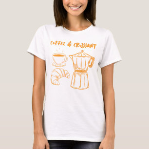 Coffee and Croissant t-shirt