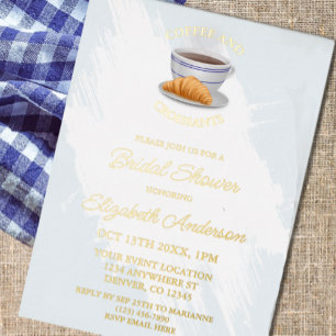 Coffee and Croissants Bridal Shower