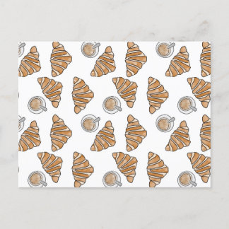 Coffee and Croissants Postcard