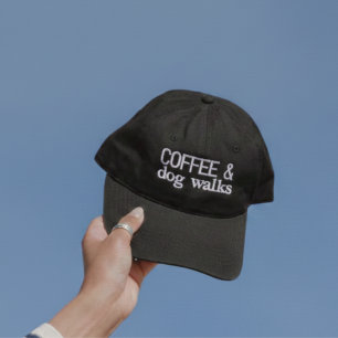 Coffee and Dog Walks Embroidered Hat
