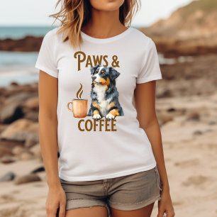 Coffee and Dogs Bernese Mountain Dog T-Shirt